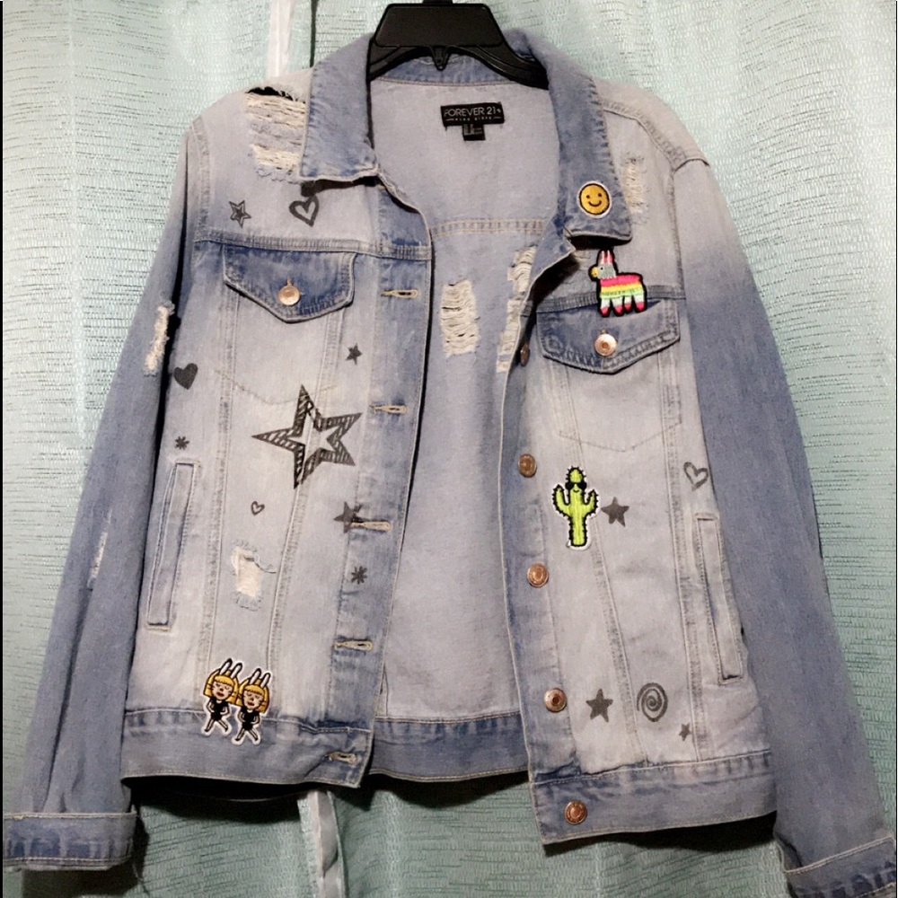 Distressed Jean Jacket !